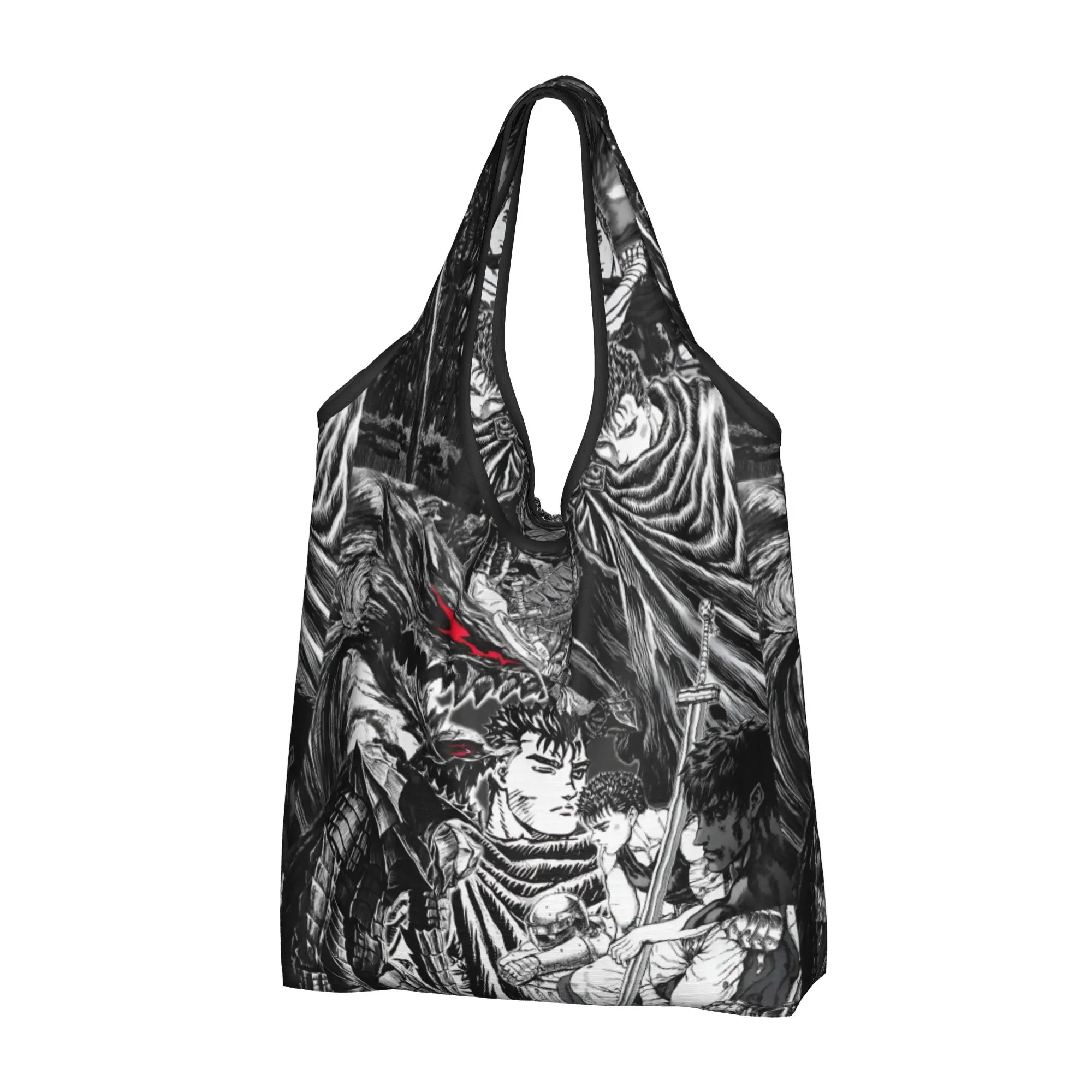 Fashion Printing Classic Anime B-Bereserks Tote Shopping Bag Portable Shoulder Shopper Comic Handbag