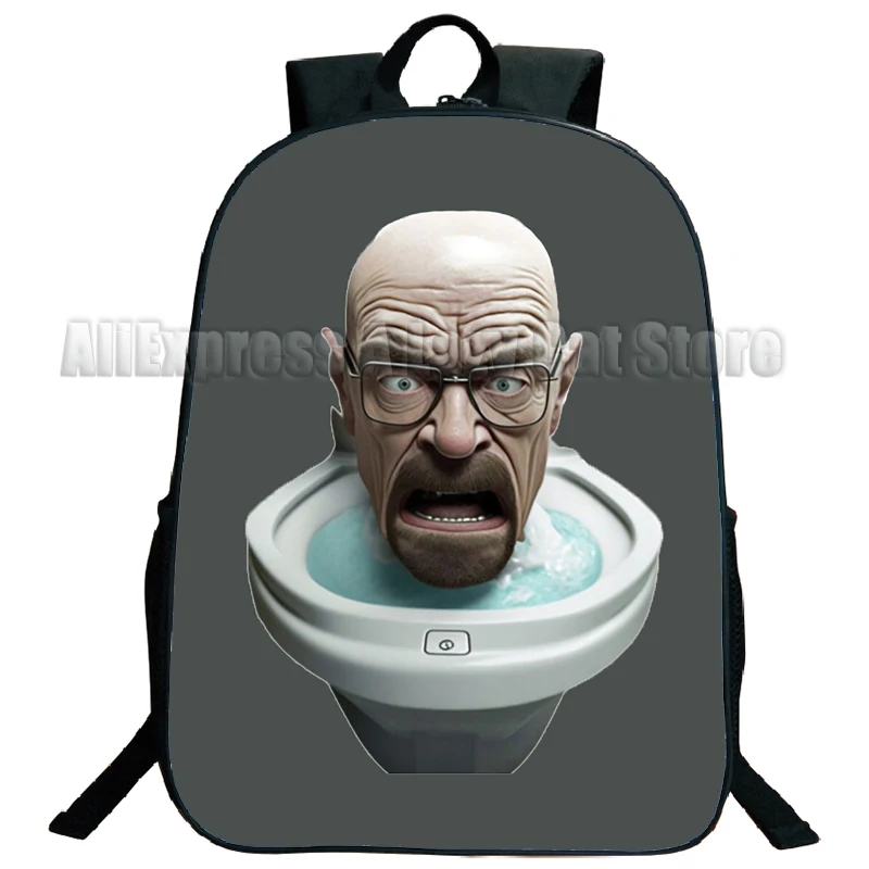 Cartoon Skibidi Toilet Travel Backpack Anime Camera Man Women Men School Laptop Bookbag College Student Daypack Bags