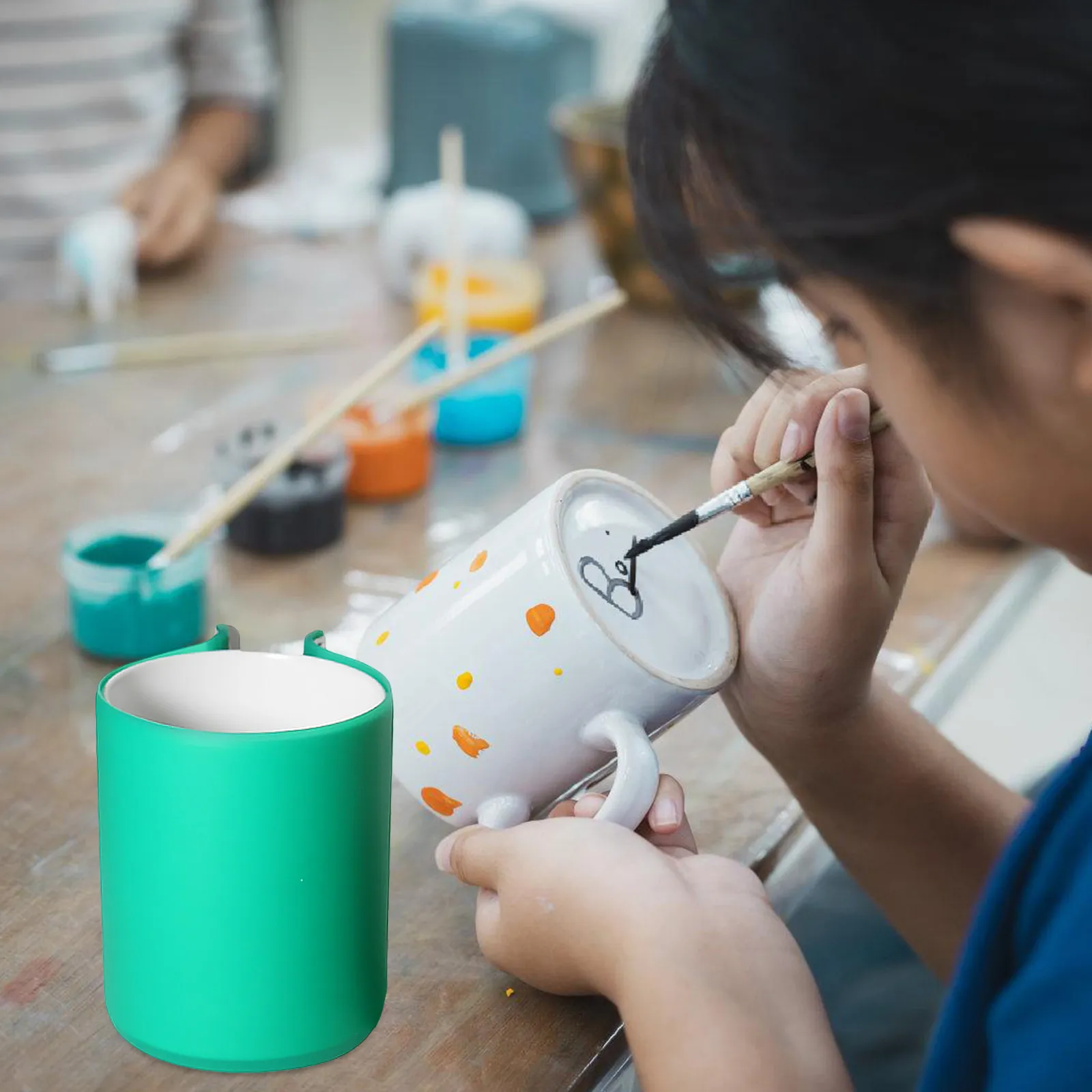 Stainless Steel Silicone Mug Wrap Clamp Heat Resist Sublimation Mug Clamp DIY Cup Transfer Fixture Silicone Cup Fixture