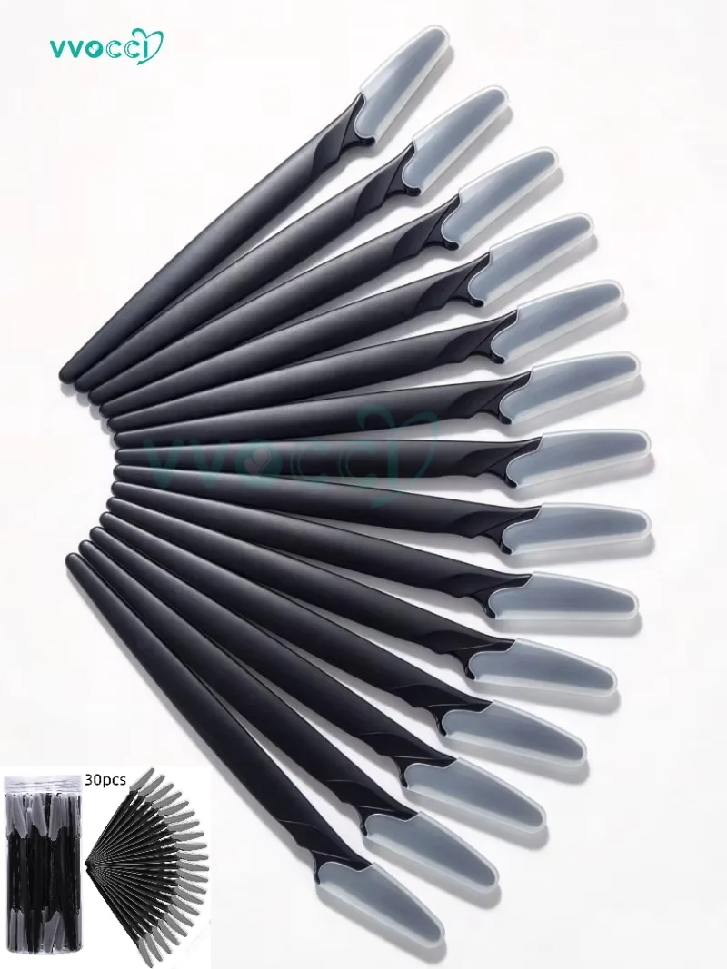 vvocci 30-Pack Replacement Shaver Blades for Body & Eyebrow Trimming – Safe Facial Razor Blades for Makeup & Beauty Grooming