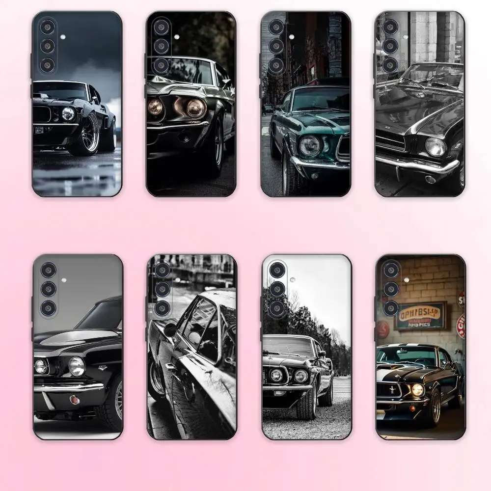 

Classic Racing M-Mustang Phone Case For Samsung Galaxy A73,A72,A71,A70,A53,A52,A51,Others Soft Black Cover
