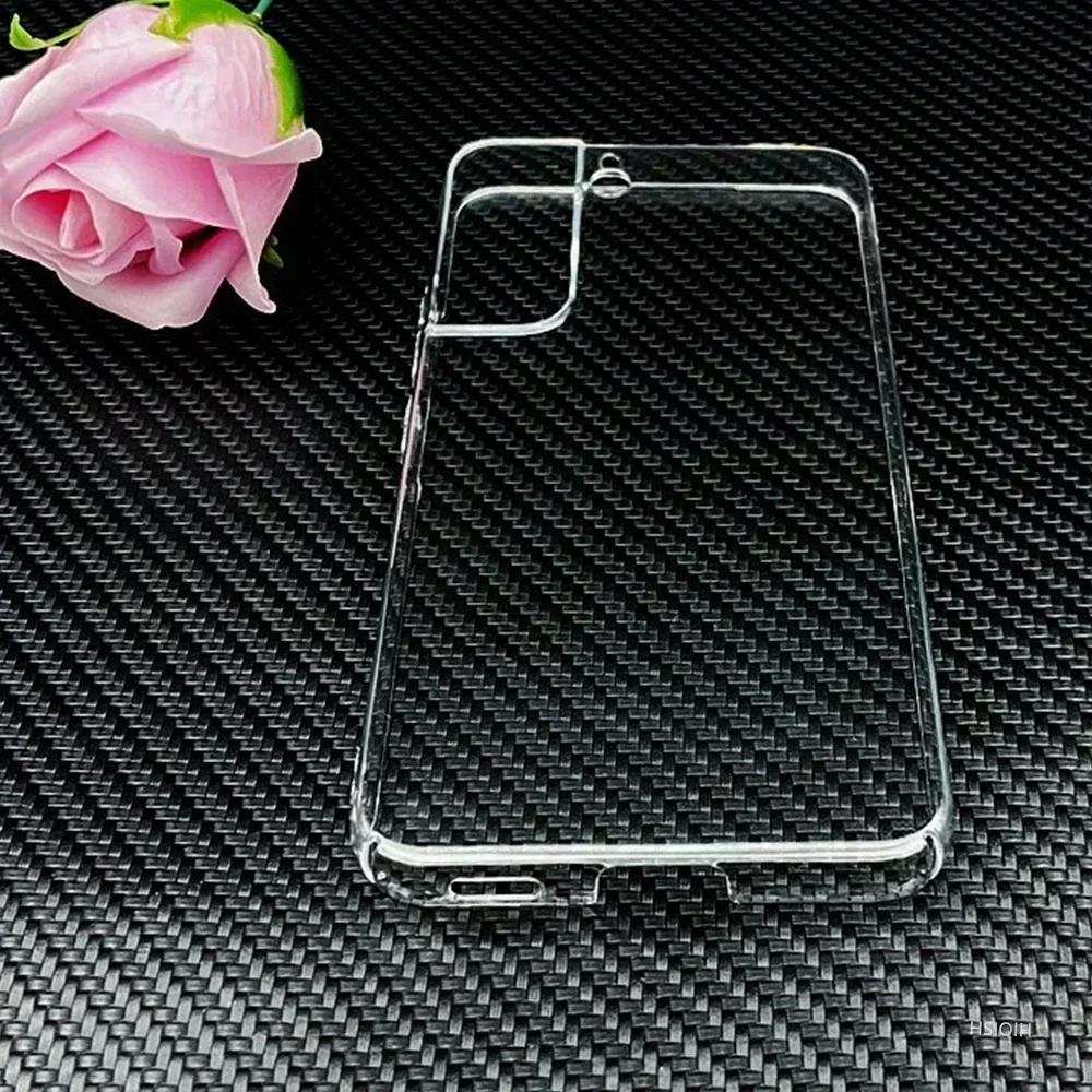 Capa de telefone de plástico rígido para samsung galaxy s24 s23 s22 s21 s20 s10 ultra pro plus s21fe fe 5g capa transparente à prova de choque