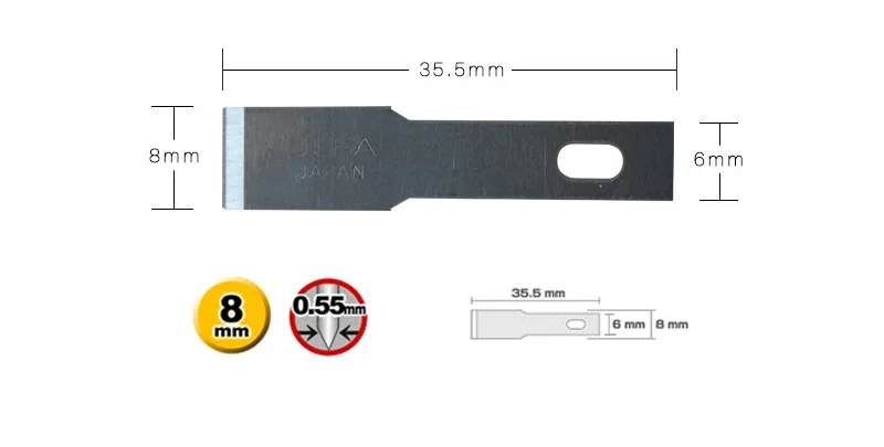 OLFA KB4-F/NF/NS/R/P/S/SC/WS وحدة المعالجة المركزية مكشطة شفرة للهاتف المحمول اللوحة الأم شاشة أداة إصلاح شفرات المرافق #4