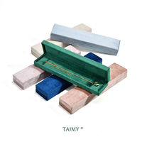 TAIMY Luxury Velvet Mini Travel Portable Girl Kawaii Custom Logo Jewelry Box Suede Necklace Pendant Storage Case Gift Packaging