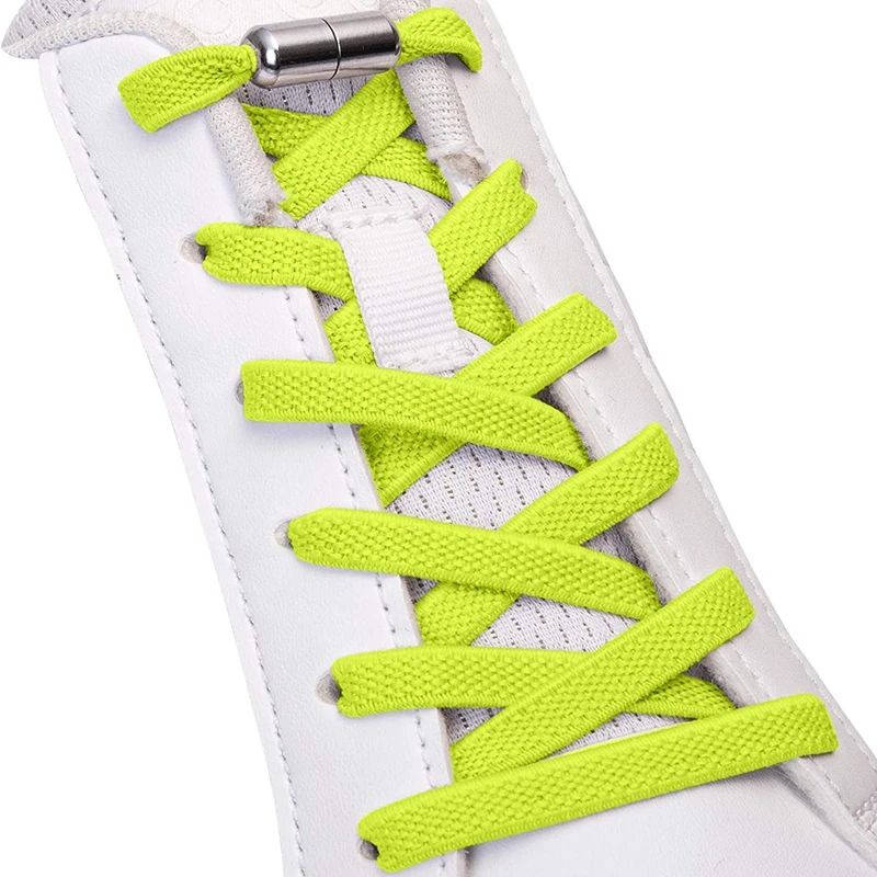 No Tie Shoe Laces Flat Shoelaces for Sneakers Elastic Shoelace Without Ties Kids Adult Quick Shoe Lace for Shoes String 1Pair