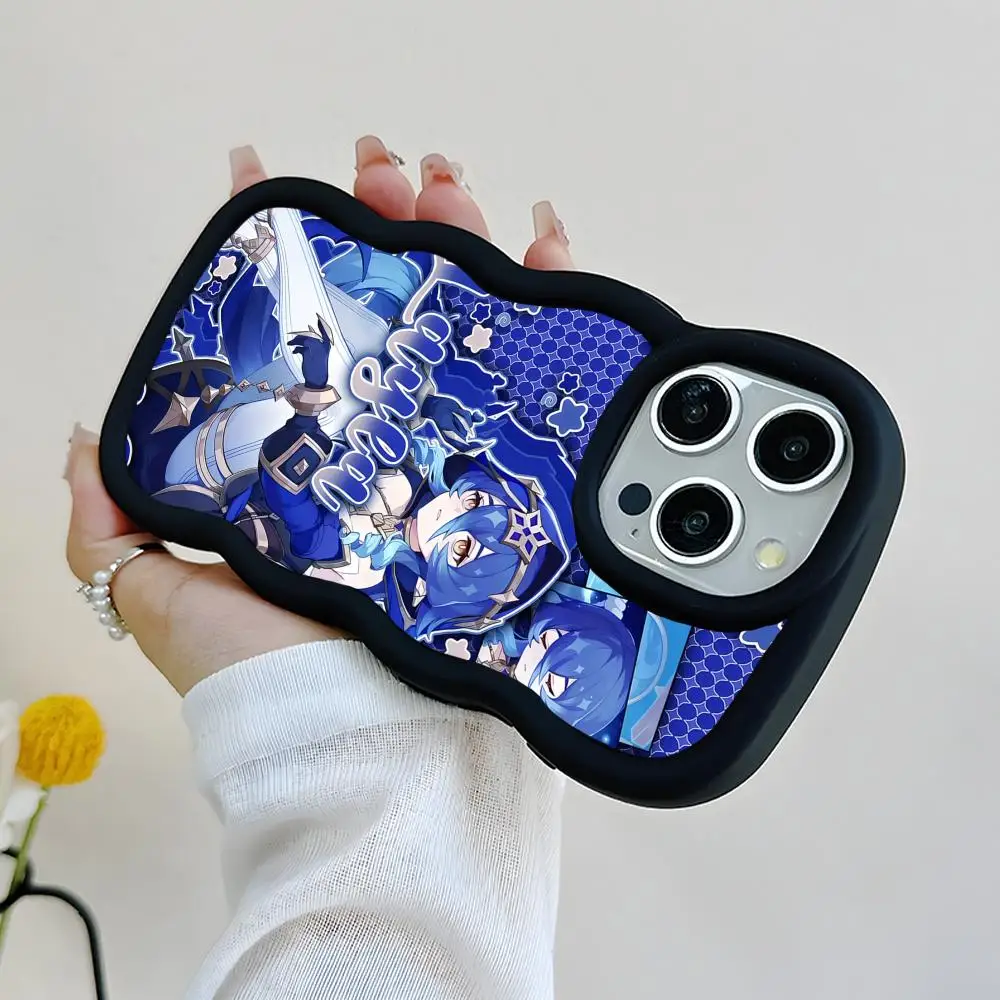 

Чехол для телефона Game GI Layla для iPhone 17 16 15 14 13 12 11 Air Pro Max Plus, с волнистым краем, из ТПУ, цветной, для смартфона