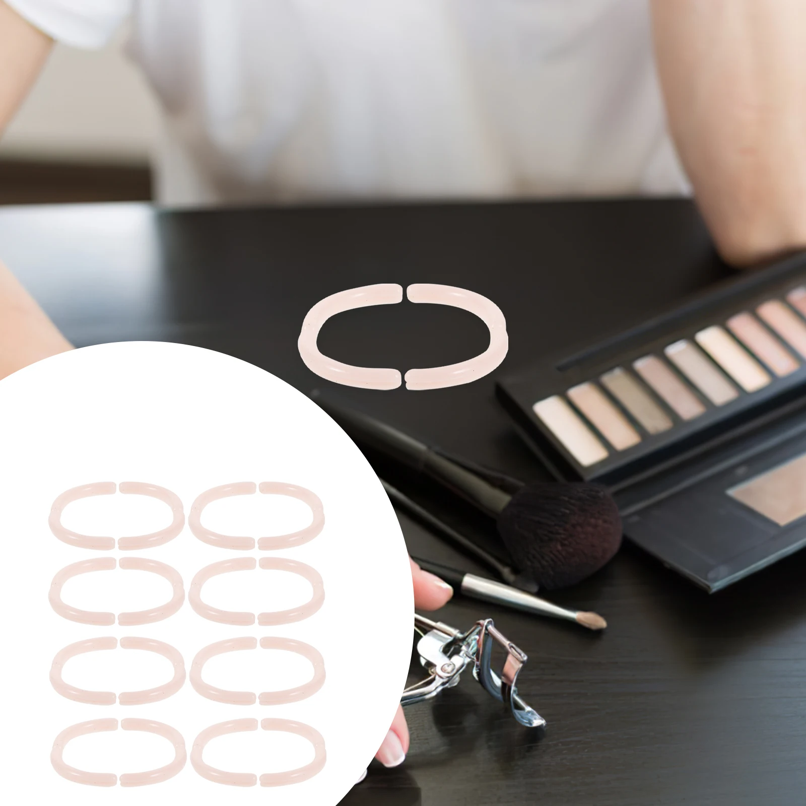 

16Pcs Eyelash Curler Refill Pads Makes Curling A Breeze Smooth Texture Easy to Replace Pink Eyelash Curler Refill