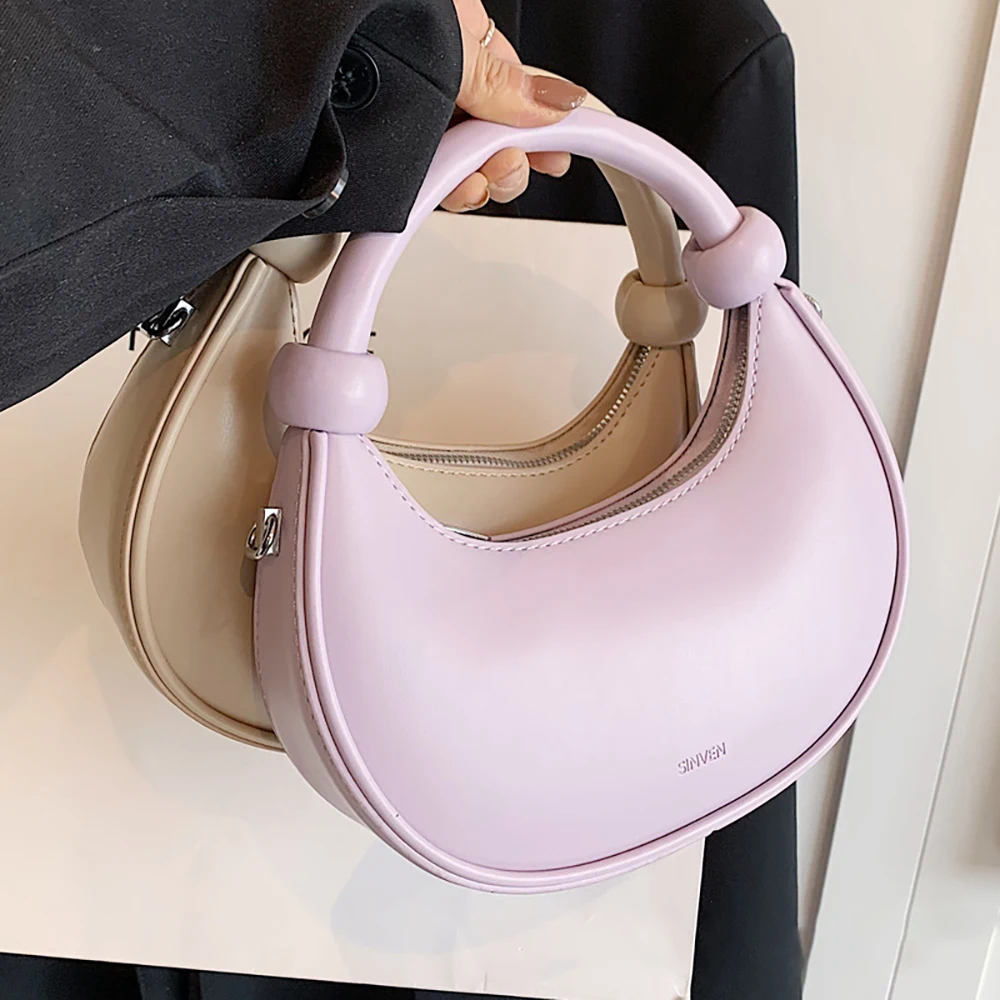 Women Handbags Solid Color Crossbody Bags 2024 New French Style Commuter Fashion Single Shoulder Bag Lady Handbag High Quality