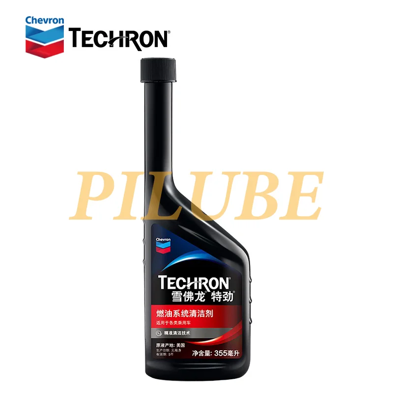 CHEVRON TECHRON Complete Engine System Cleaner 355mL Additive for Injector Valve Cleaning Carbon Removal Engine Boost for Car