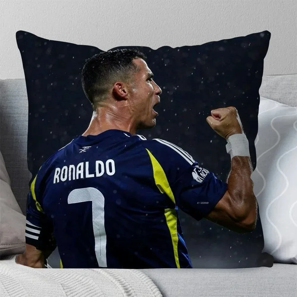 C Cristiano R Ronaldo Cr7 Pillow Case Square Pillow Bedroom Sofa Leisure Comfort Cushion Car Living Room Home Decoration