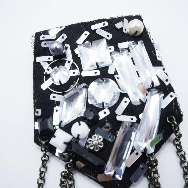 49me uitgebreide pailletten epaulet schouderbord kostuum schouderbadge decors