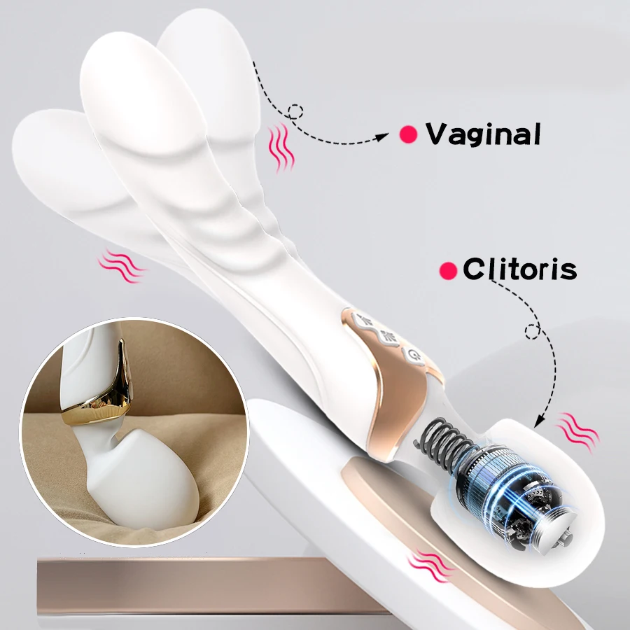قوية AV هزاز قضبان اصطناعية عصا سحرية للنساء 10 طرق البظر محفز G بقعة جهاز تدليك للمهبل الجنس لعب الكبار للمرأة