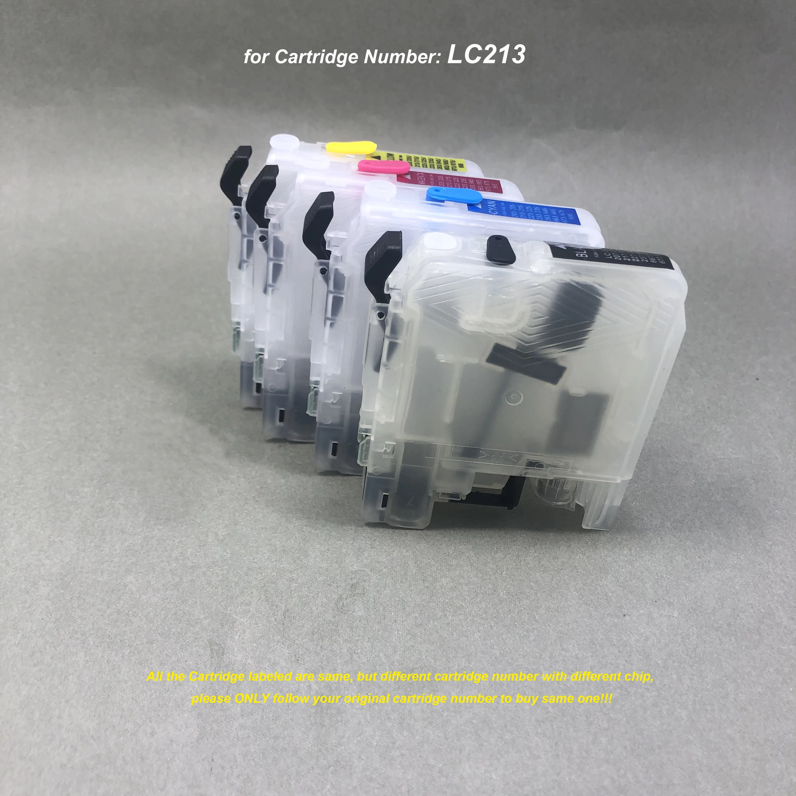 

LC213 Refillable Ink Cartridge with ARC for Brother DCP-J4220N-B/W DCP-4225N-W/B MFC-J4720N MFC-J4725N MFC-J5620CDW MFC-J5720CDW