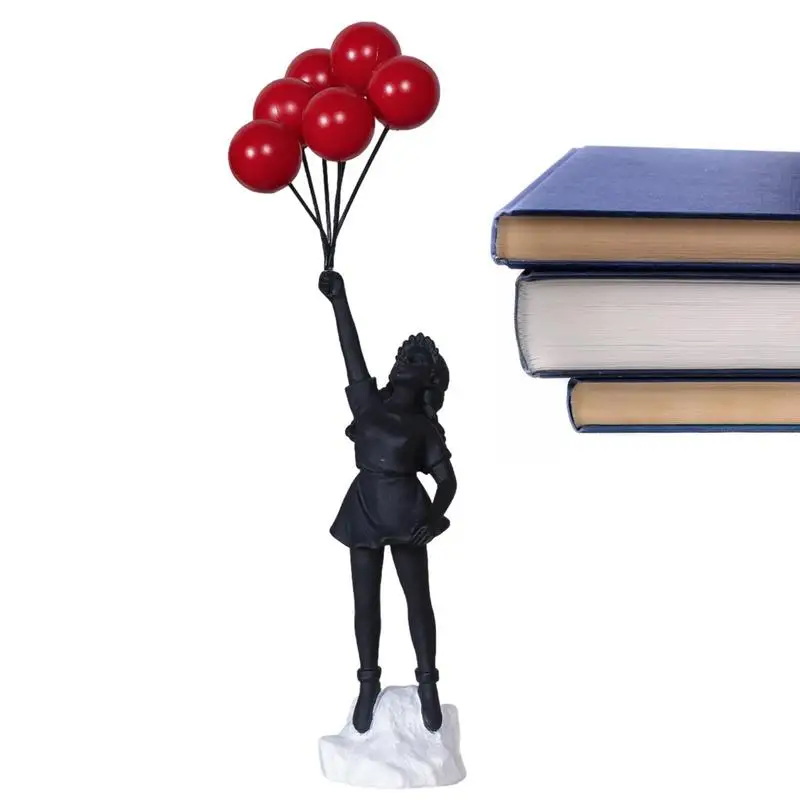 

Balloon Girl Statue Modern Art Home Decoration Balloon Girl Statue Resin Figure Flying Balloons Girl Art Sculpture Creative