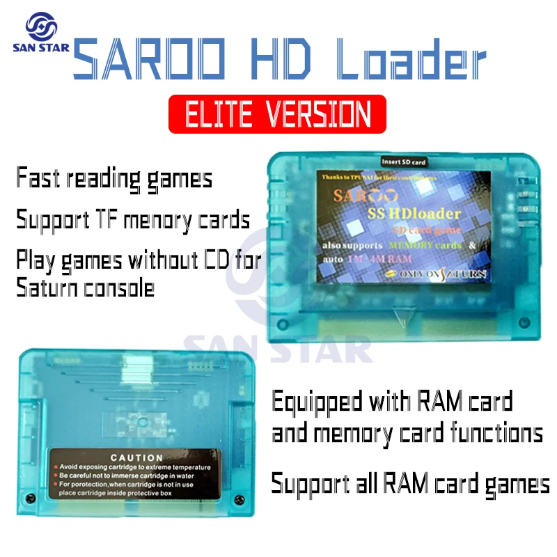 NONE Neueste 0,7 Firmware SEGA Saturn SAROO SS Konsole HDLoader Schnelle Lesung Game Reader TF/SD Karte Direkte Lesung ohne CD NEO GEO 10
