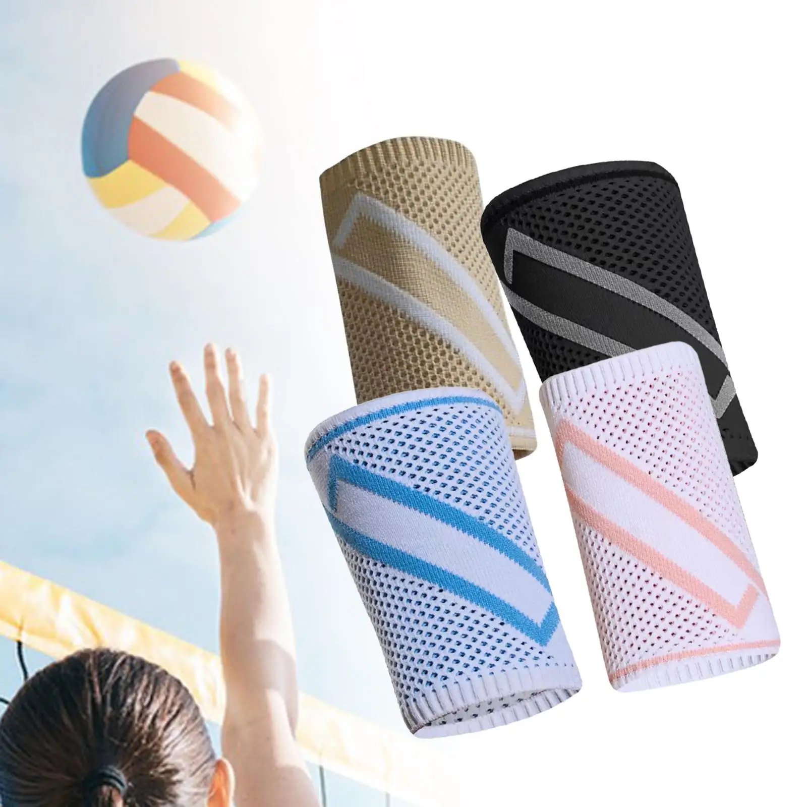 Wrist Sweatband Absorbent Sweatbands Sweat Band for Running Yoga Pilates