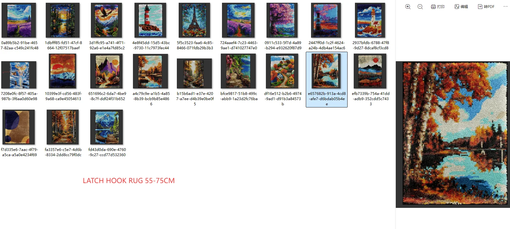 

Latch Hook Rug Kits Latch Hook Rug Pre-Printed Canvas Crochet Needlework Crafts for Adult 55-75CM Towels 2025