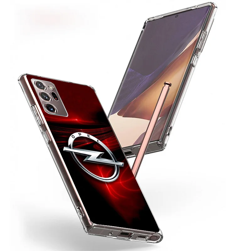 Opel Logo Car Phone Case For Samsung Galaxy S26 S25 Edge S24 S23 Ultra S22 Plus S21 S20 FE Soft TPU Back Cover Funda Galaxy S25