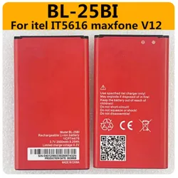 Original New 2500mAh BL-25BI Replacement Battery For itel BL-25BI IT5616 maxfone V12 mobile phone