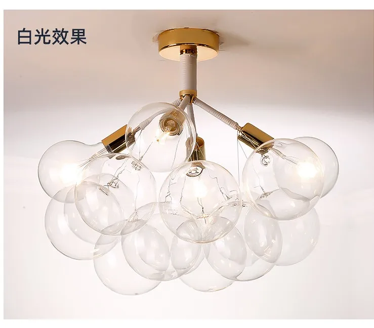 Nordic Glass Globe LED E27 Pendant Lights