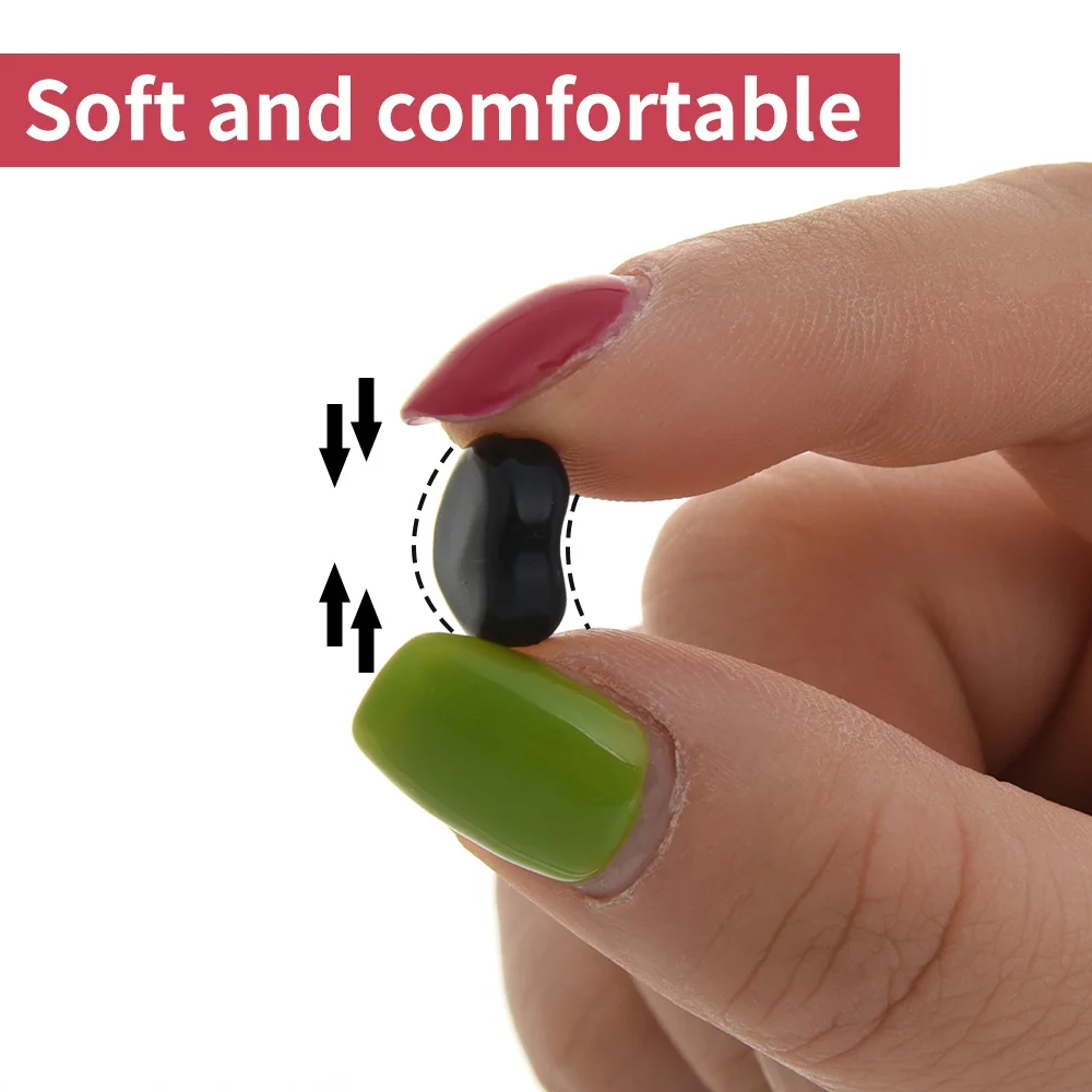 100pcs Mini Silicone Anti-slip Eyeglass Ear Hook Fashionable Round Retainer Holder Elastic Glasses Ear Hook Eyewear Accessories
