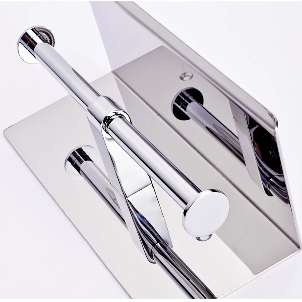 

Double Toilet Paper Holder Wall Mount Tissue Roll Hanger Premium Material Rustproof Bathroom Home Office Hotel