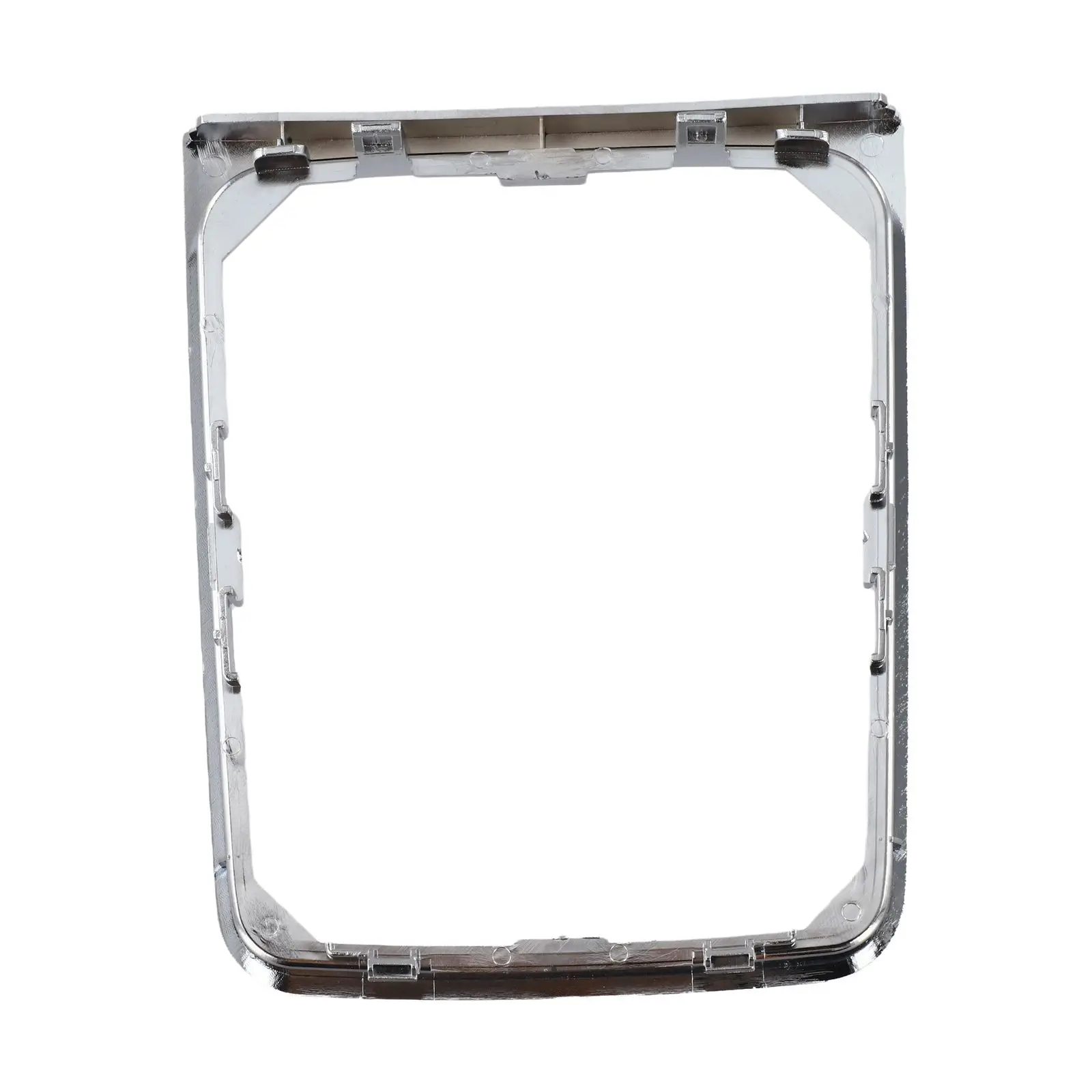 

Накладка переключения передач послепродажного обслуживания Накладка переключения передач Яркая серебряная отделка Элегантная эстетика, как показано на рисунке Улучшение стайлинга автомобилей