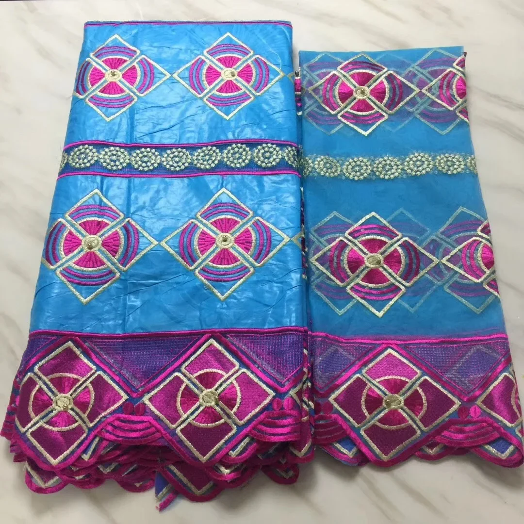 

2018 Latest Nigerian Laces Fabrics High Quality African Laces Fabric For Praty/ Wedding Dress French Tulle Lace With Beads