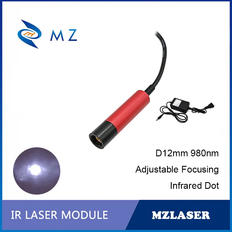 

Hot Selling High Stability Compact Adjustable Focusing D12mm 980nm 50mW Infrared Dot Laser Diode Module Industrial Grade