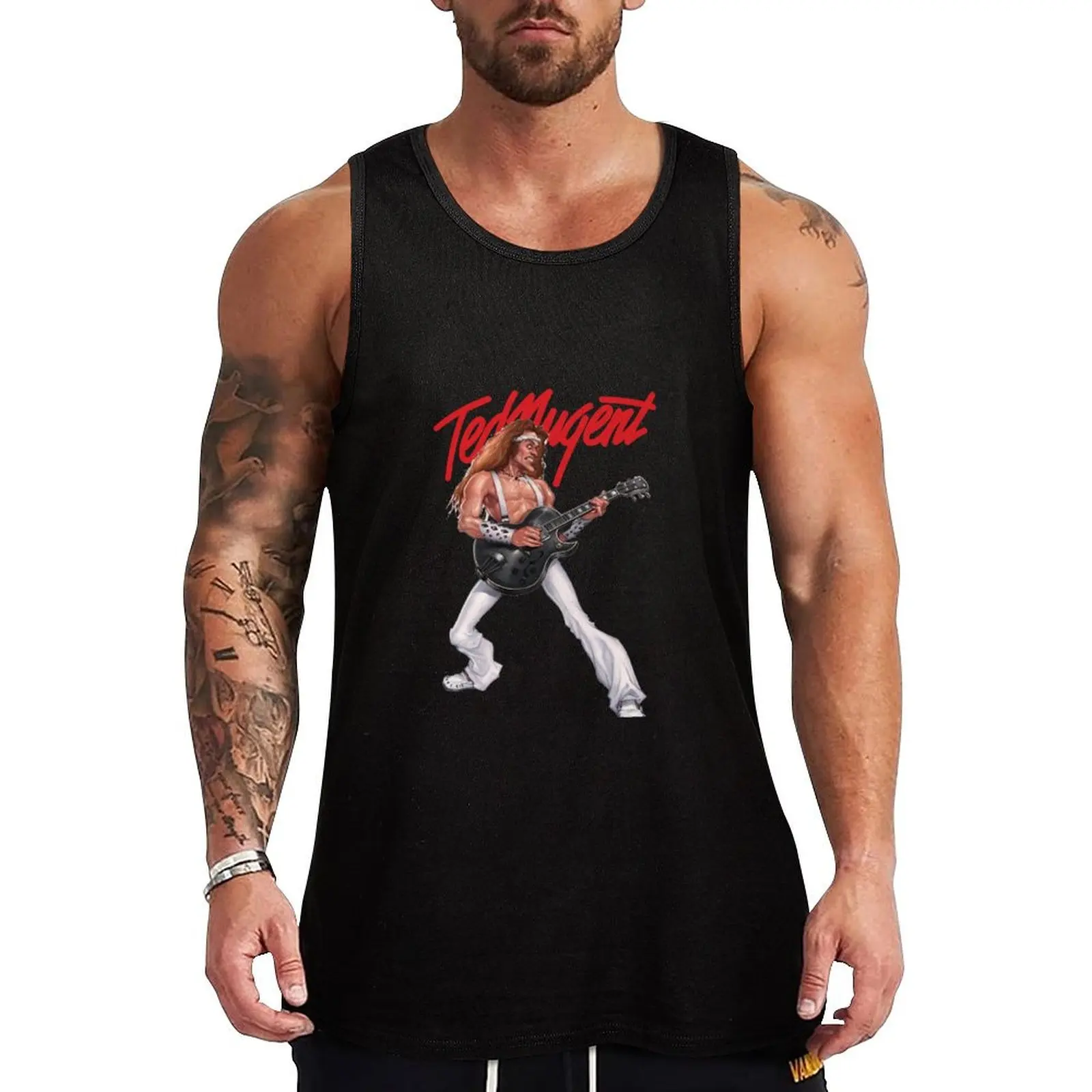 

Tedmugent For Fans Tank Top Top summer Gym wear clothes for men summer