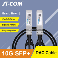 10Gb SFP+ DAC Twinax Cable, Passive, Compatible with Cisco SFP-H10GB-CU2M, Ubiquiti, Intel, Mikrotik, Netgear, D-Link, 1m,2m,5m