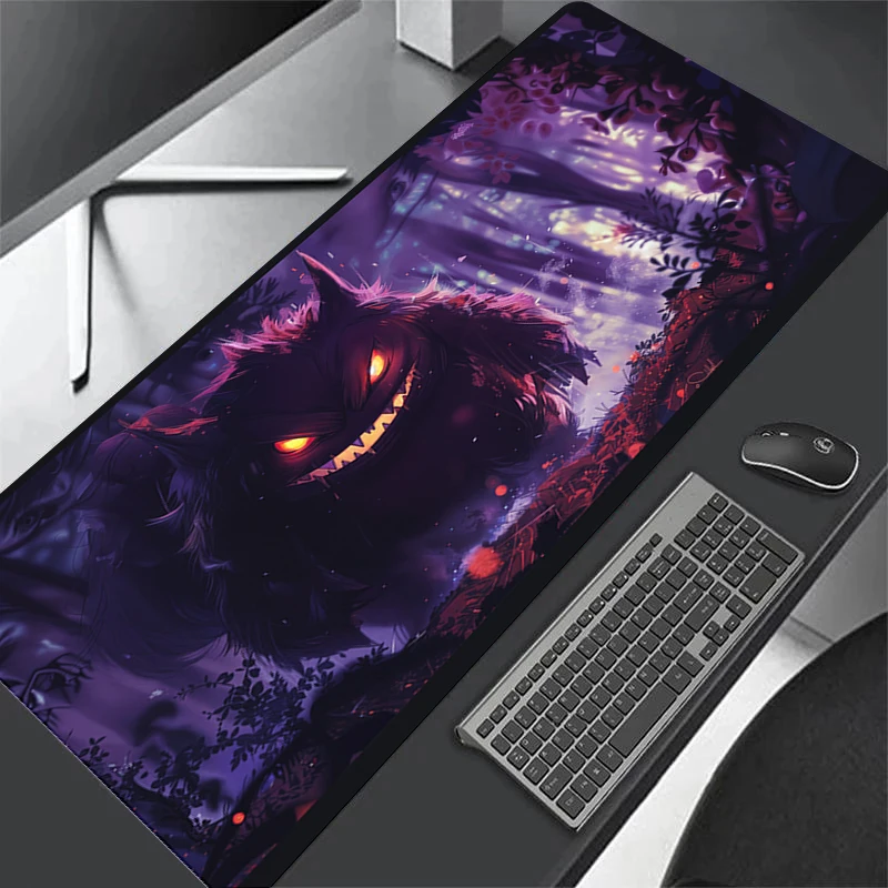 لوحة ماوس كبيرة 900x400 غير قابلة للانزلاق Gengar P-pokemon G-Gengars حصيرة لوحة المفاتيح ألعاب الكمبيوتر لطيف المطاط Kawaii الجدول منصات أجهزة الكمبيوتر المحمولة الألعاب