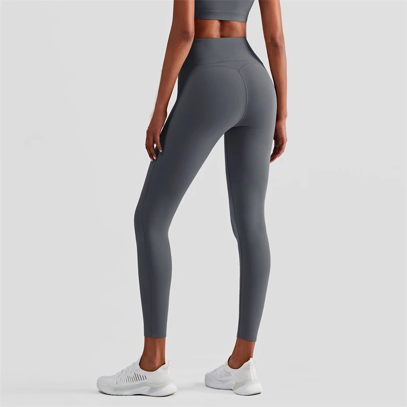 

Solid Color Sports Leggings Gym Yoga Pants Women High Waist Fitness Workout Tights Push Up Sweatpants Running Workout Trousers
