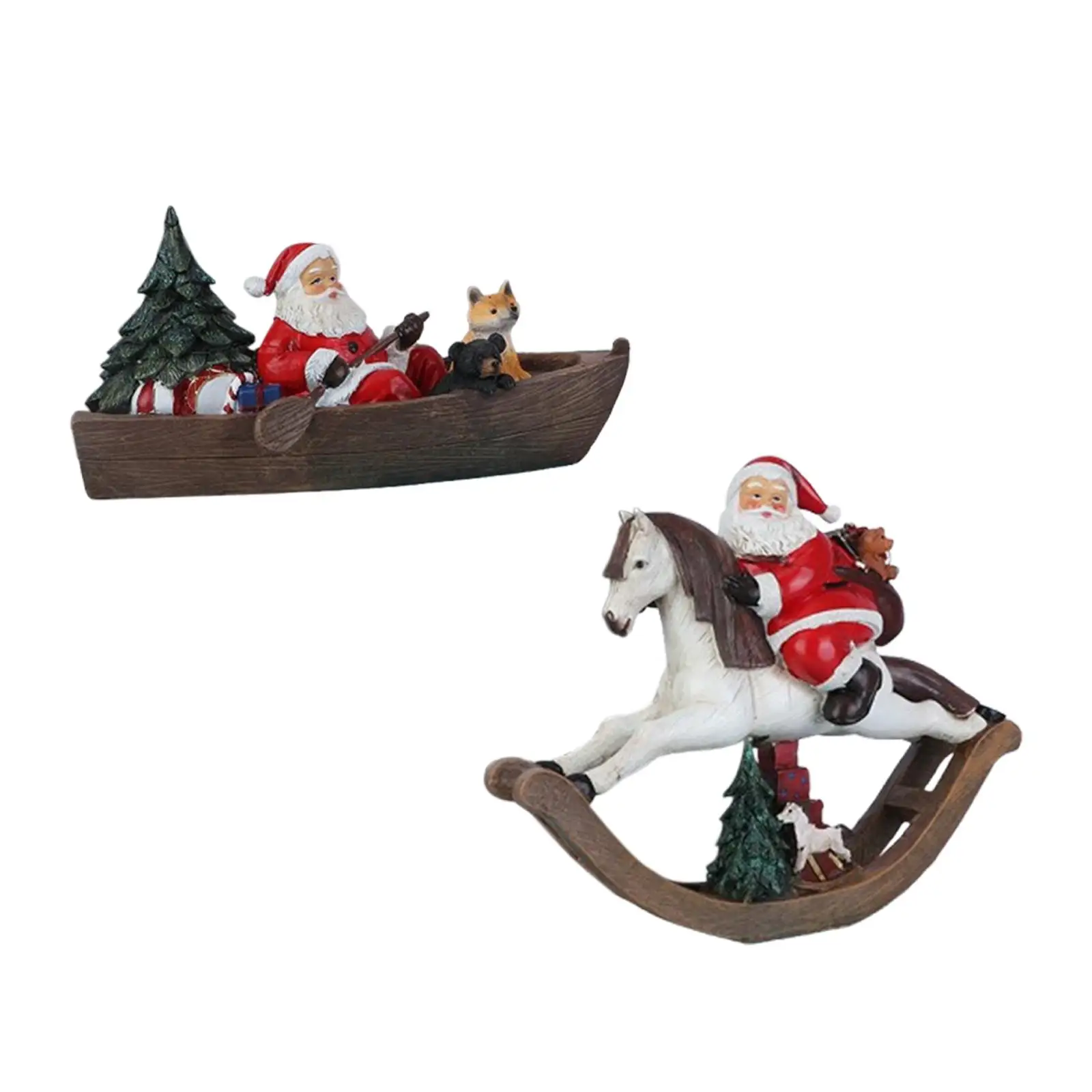 

Рождественское украшение из смолы, настольное рождественское украшение, фигурка из смолы, скульптура Санта-Клауса для подарка