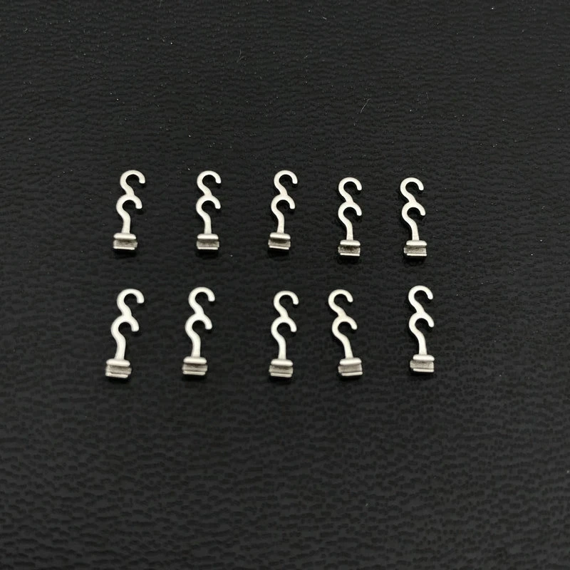 10Pcs Dental Crimpable Hooks Long Curved Right/Left Middle Dental Orthodontic Hook 10Pc/Bag Dentist Orthodontic Product