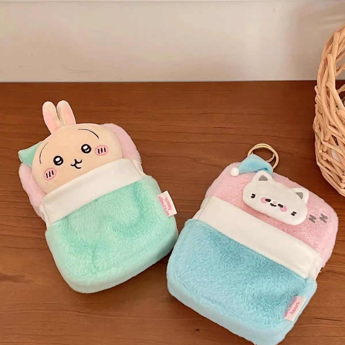 New original Kawaii Dog Sleeping bag Plush card holder Kpop Photocards Idol Photo Cards Collection Storage Card case