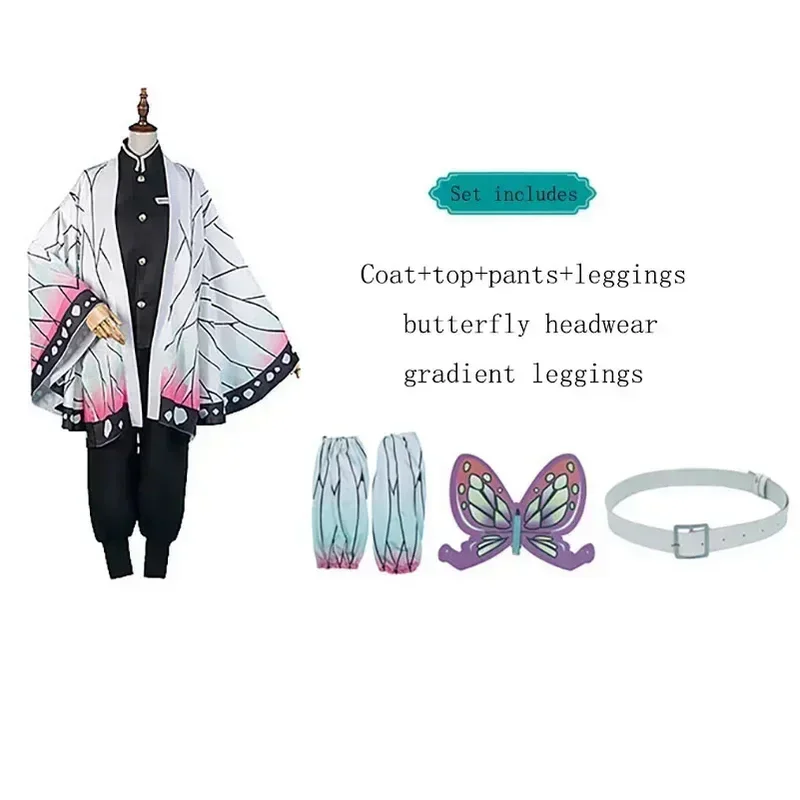 Demon Slayer Kamado Tanjirou Zenitsu Abito Costume Cosplay Anime Set per bambini Uomo Abito di Halloween Uphallwaen Donna Bambini