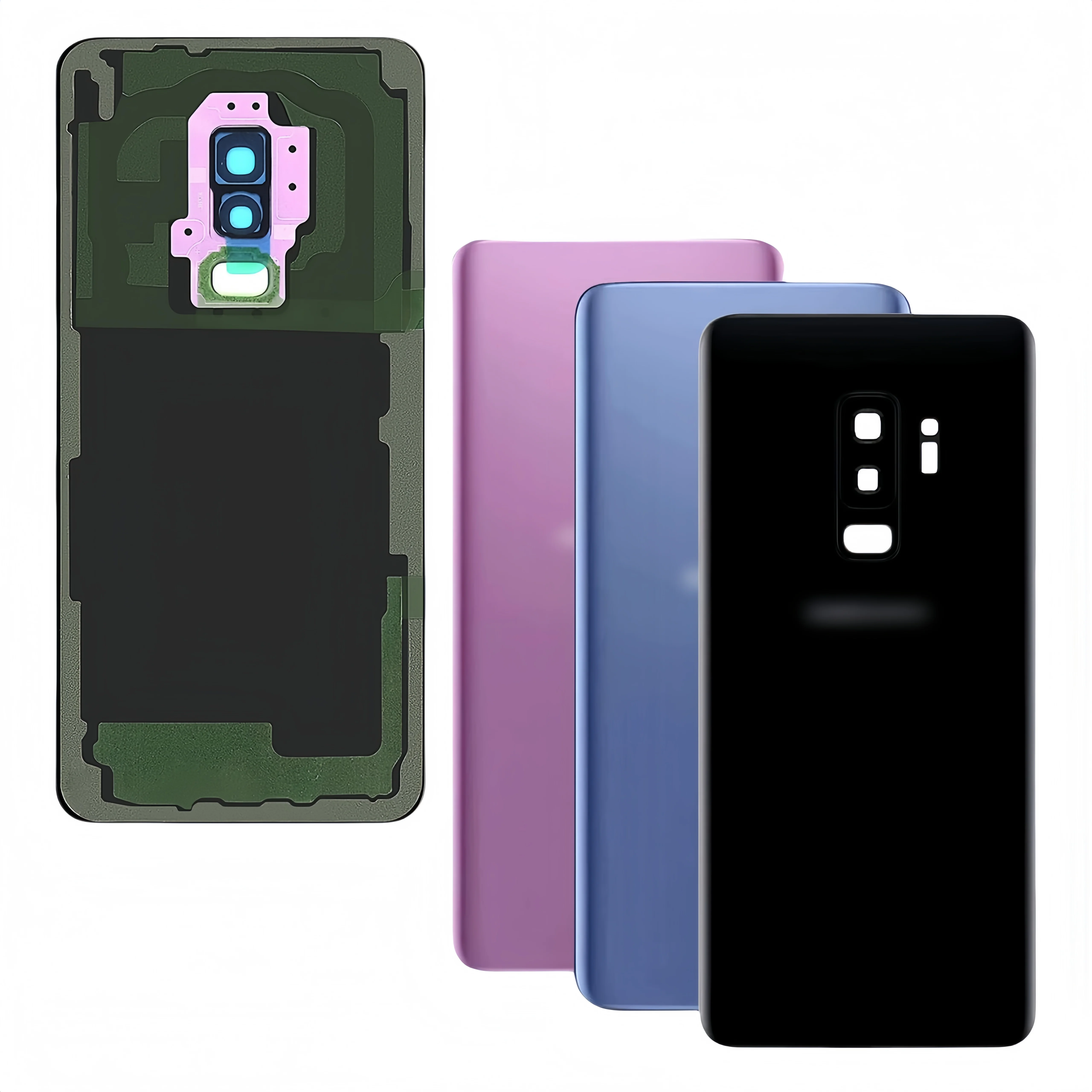 Back Glass Replacement for Samsung Galaxy S9+ SM-G965F SM-G9650 SM-G965U1 SM-G965N SCV39 SC-03K Back Cover Rear Housing