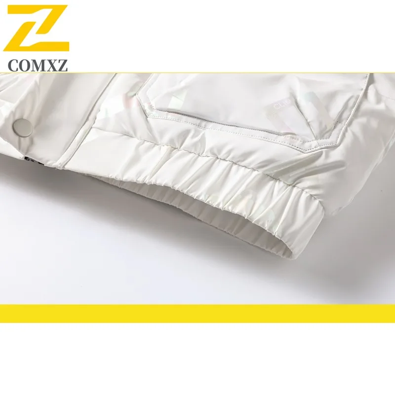 COMXZ 2025 브레드 재킷 경량 방풍 보온 여행 스키 코튼 패딩 재킷 하이 패션 보온 패딩 코트