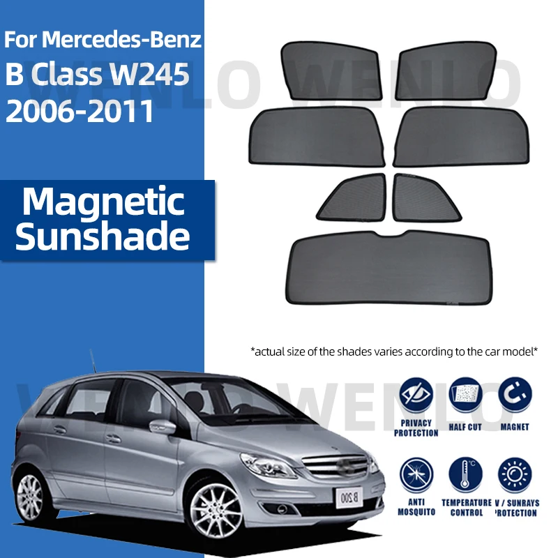 

For Mercedes Benz B Class W245 2006-2010 2011 Car Sunshade Visor Front Rear Windshield Frame Curtain Side Window Sun Shade