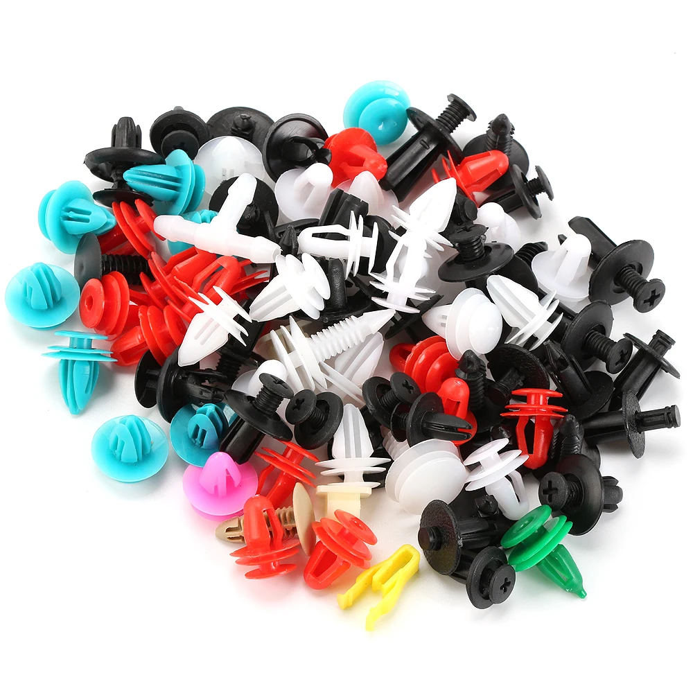 100pcs Mixed Clips For Peugeot 206 207 208 301 307 308 407 408 508 607 2008 3008 4008 5008 RCZ