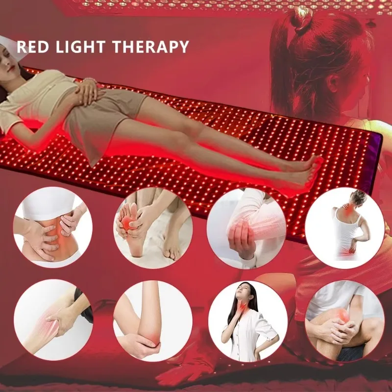 2026 Portable Full Body Coverage Heating Pad, Red Light Treatment Blanket, Pain Relief European Plug, Handheld Home Use