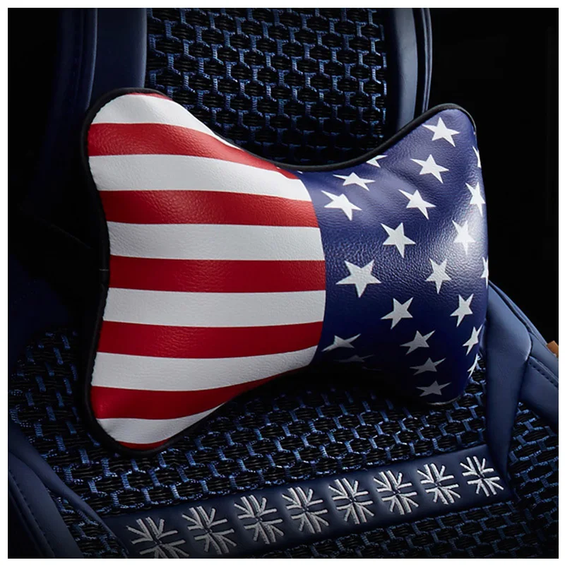 

Car Headrests, Personalized Leather Trendy PP Cotton Neck Pillows, Seat Cushions for Car Interior Products