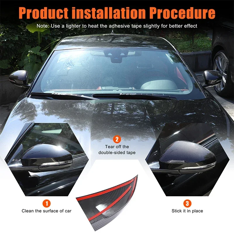 

ABS Carbon Fiber For Jaguar F-TYPE 2013-2025 Car styling Car exterior mirror cover sticker Car exterior protection accessories