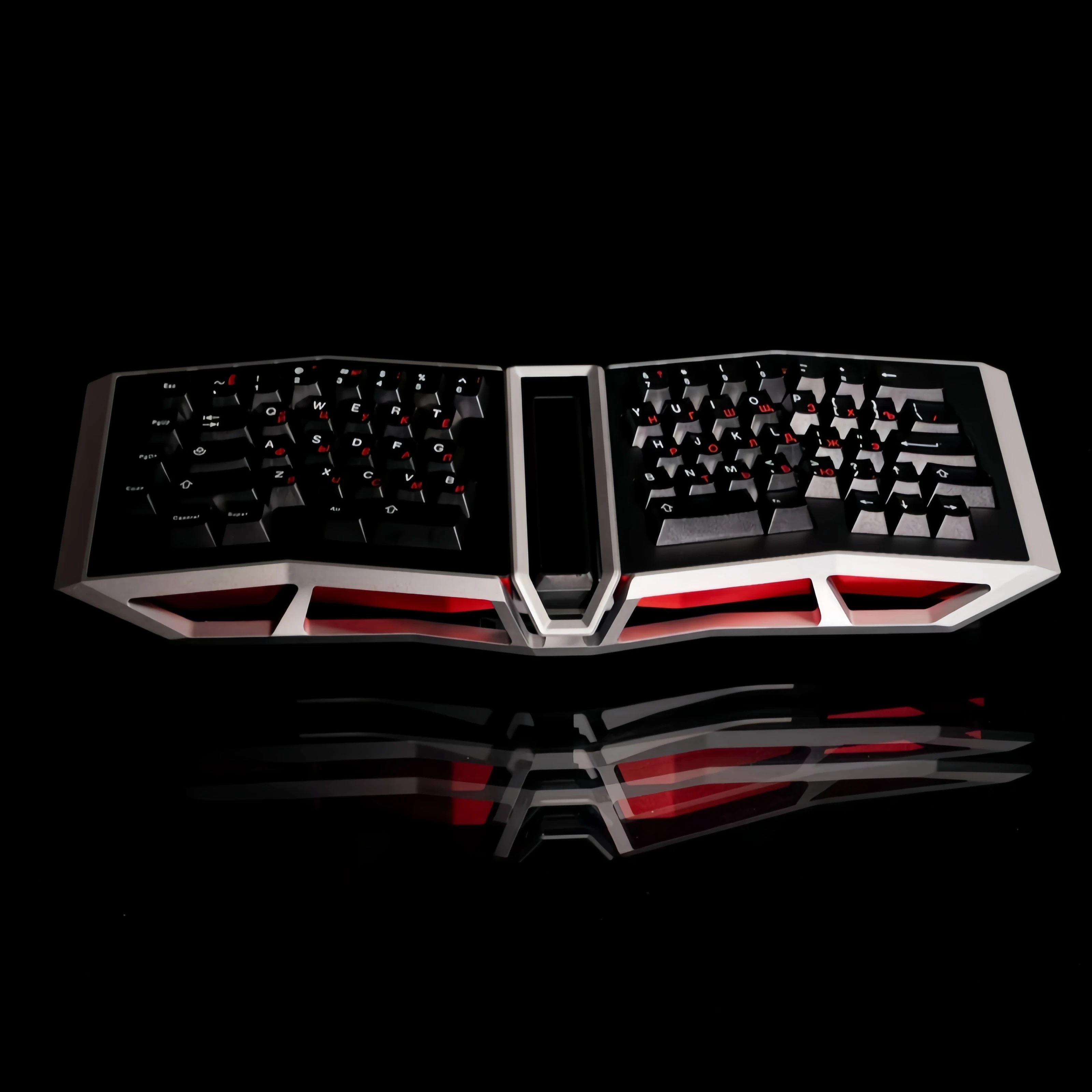 In Stock Product Anger Miao Am Afa Alice Adjustable Leaf Spring Mechanical Keyboard Ergonomic Keyboard Customization PC