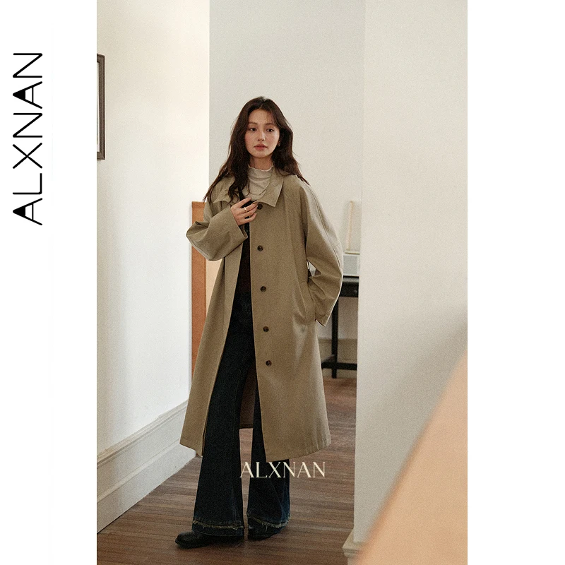 Рисунок 2 - ALXNAN винтажный длинный плащ женский