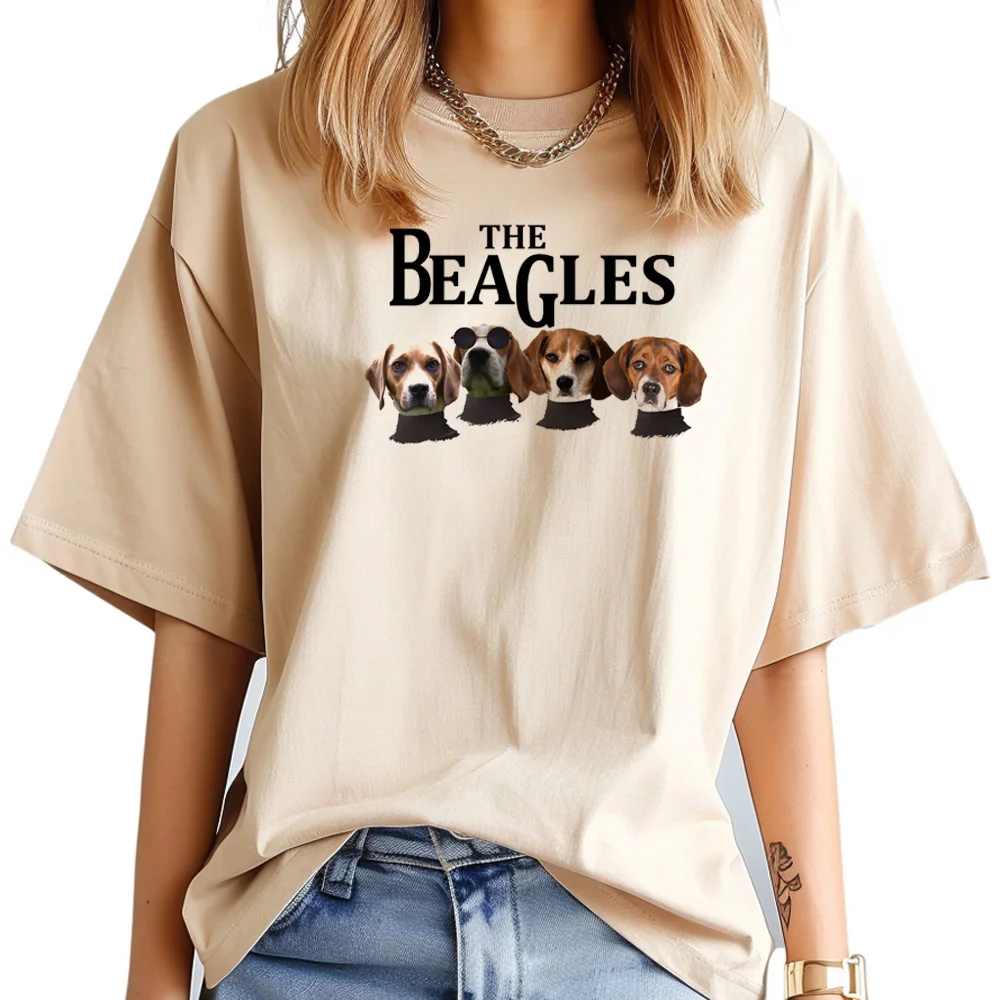 Beagle tshirt women Y2K summer top girl harajuku clothes