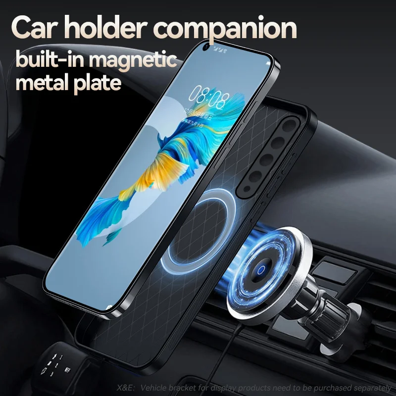 Mi10 Case Luxury Slim Leather Car Magnetic Holder Back Cover For Xiaomi Mi 10 Pro Mi 10Pro Mi10Pro 5G Soft Frame Protect Coque