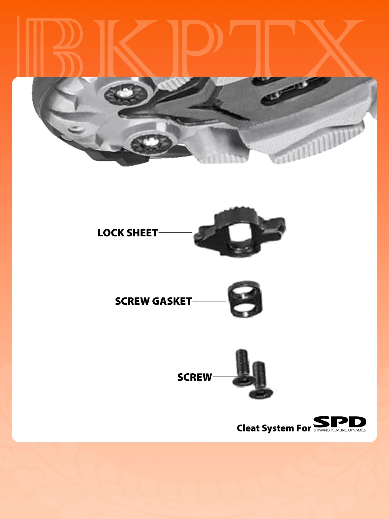 BKPTX M112 MTB 자동 잠금 SPD 페달, 산악 자전거 클리트 베어링 발받침 자전거 부품, 듀얼 플랫폼 발판 클립