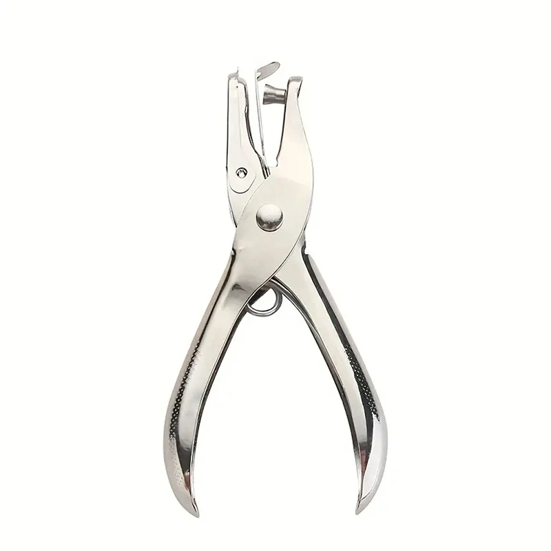 ハンドヘルド金属穴パンチャー、直径6mmのパンチプライヤー、シングルホールパンチャー、ハンドペーパースクラップブッキングパンチ、1〜8ページ